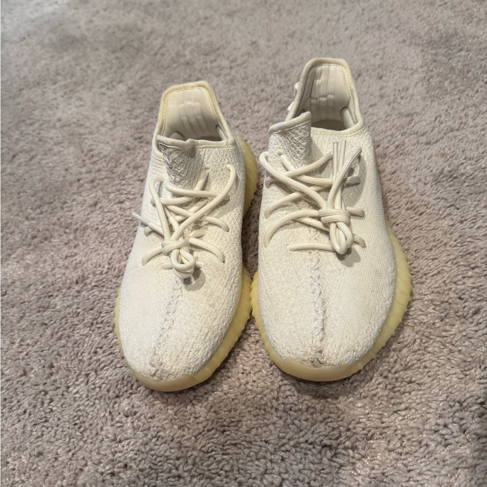 Yeezy White Knit Sneakers